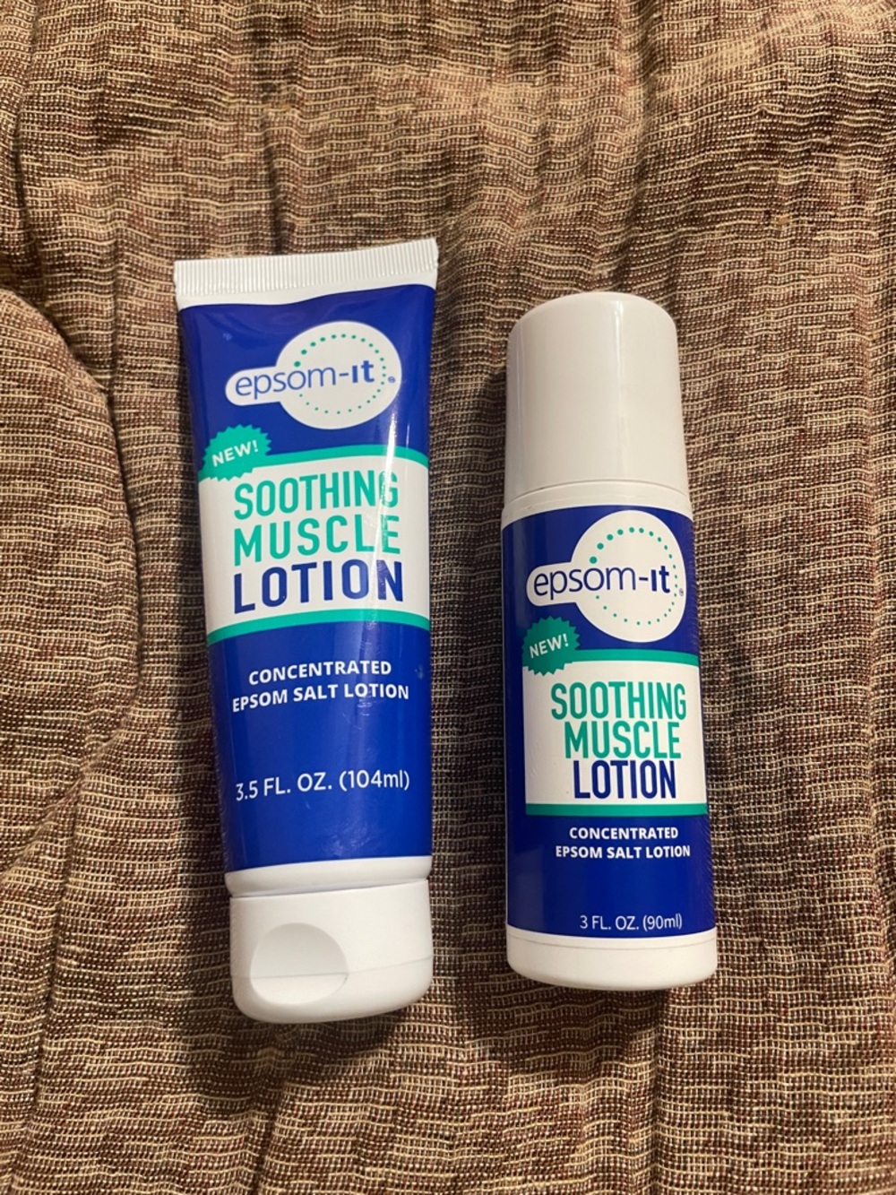 Epsom-It Soothing Muscle Lotion - Blue & White